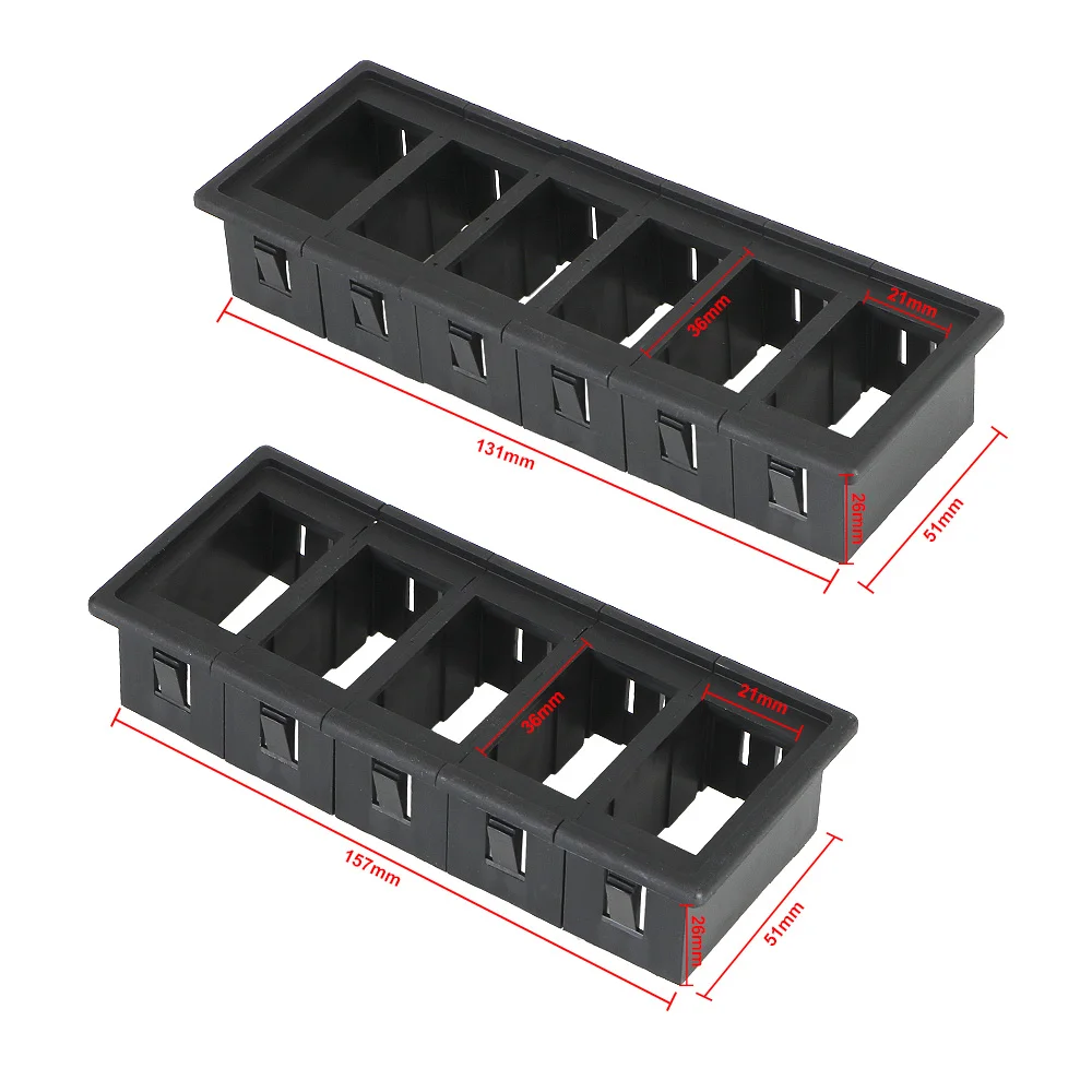 DIY монтажный кулисный переключатель панель Держатель Корпус в сборе 6 типов