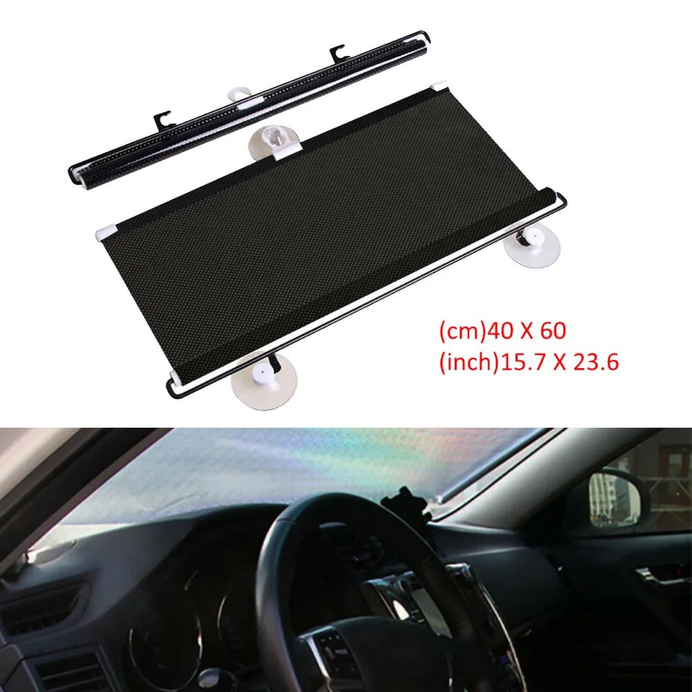 

Anti-UV Sun Visor New High quality PVC 40x60cm 1 pc Accessories Auto Retractable