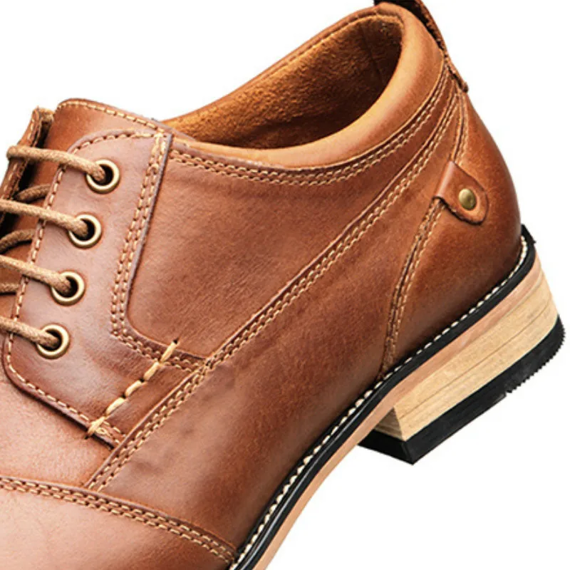 Мужская обувь Новинка 2019 года деловой костюм из воловьей кожи в английском и