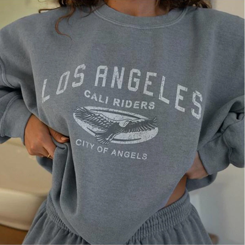 

Animal Letter Printing Sweatshirt Women Fashion Sweatshirt Women Hoodie Autumn Loose Oversized Streetwear Casual Plus Size Tops
