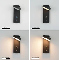 dimming touch screen switch indoor wall lamp modern minimalist staircase wall lamp with usb charger wall lamp living room led