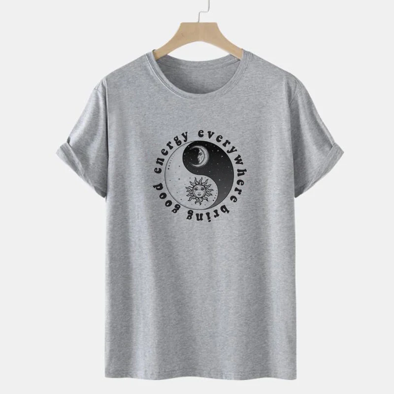 Футболка женская с коротким рукавом милая летняя рубашка в стиле ретро рисунком