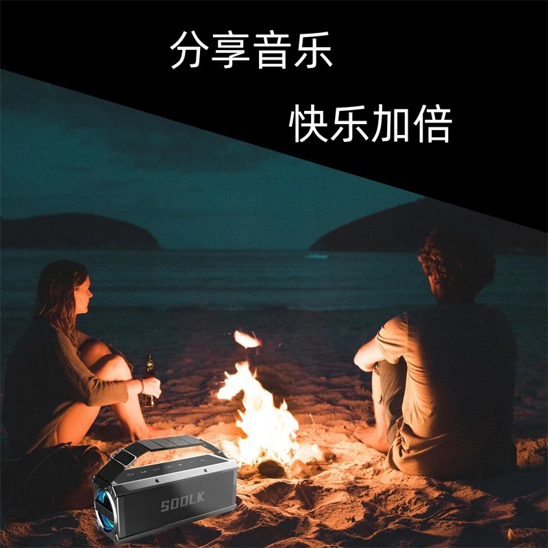 120W High Power Bluetooth speaker outdoor subwoofer portable wireless TWS stereo audio with microphone caixa de som | Электроника