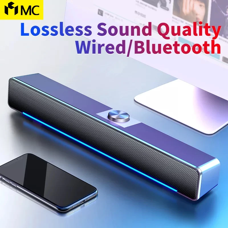 

Компьютерная Колонка MC V116, Bluetooth колонка, настольный проводной USB Сабвуфер, Система домашнего кинотеатра, длинный динамик