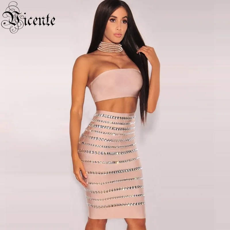 VC модные бусины узор в полоску комплект из двух предметов повязки для женщин