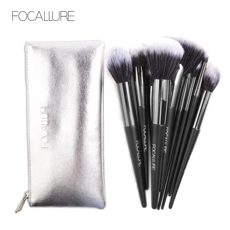 FOCALLURE 10 шт. Профессиональные кисти для макияжа набор кистей Набор инструментов