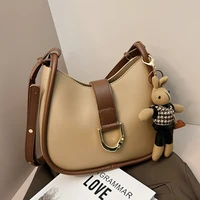 2022 spring and autumn new vintage luxury small pu leather crossbody shoulder bags for women travel casual handbags purses