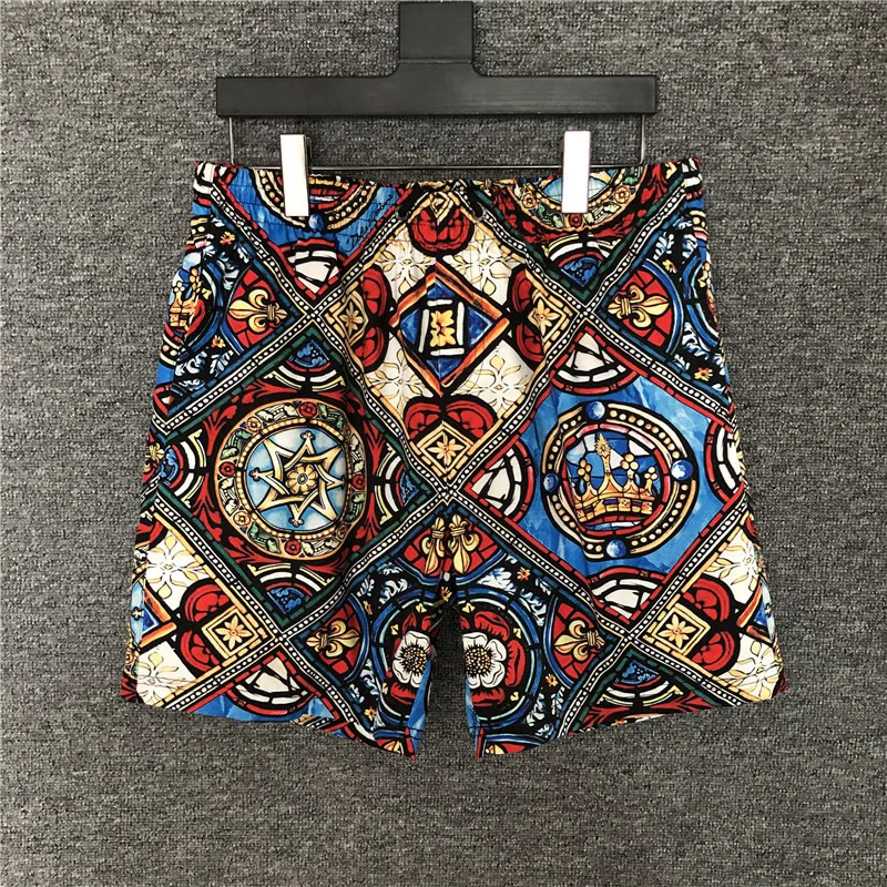 

Мужские пляжные шорты в стиле ретро, Повседневные Удобные шорты с принтом, B949, лето 2021