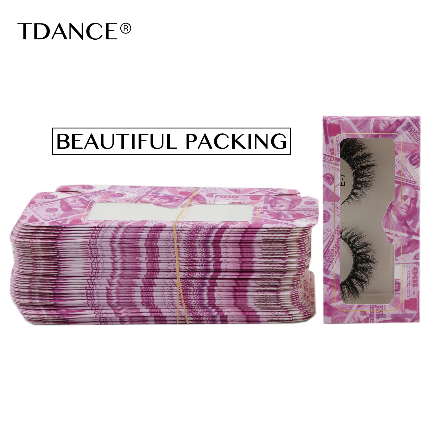 Ресницы TDANCE ресницы 3D 100% натуральные норковые оптом 5D многоразовые для макияжа