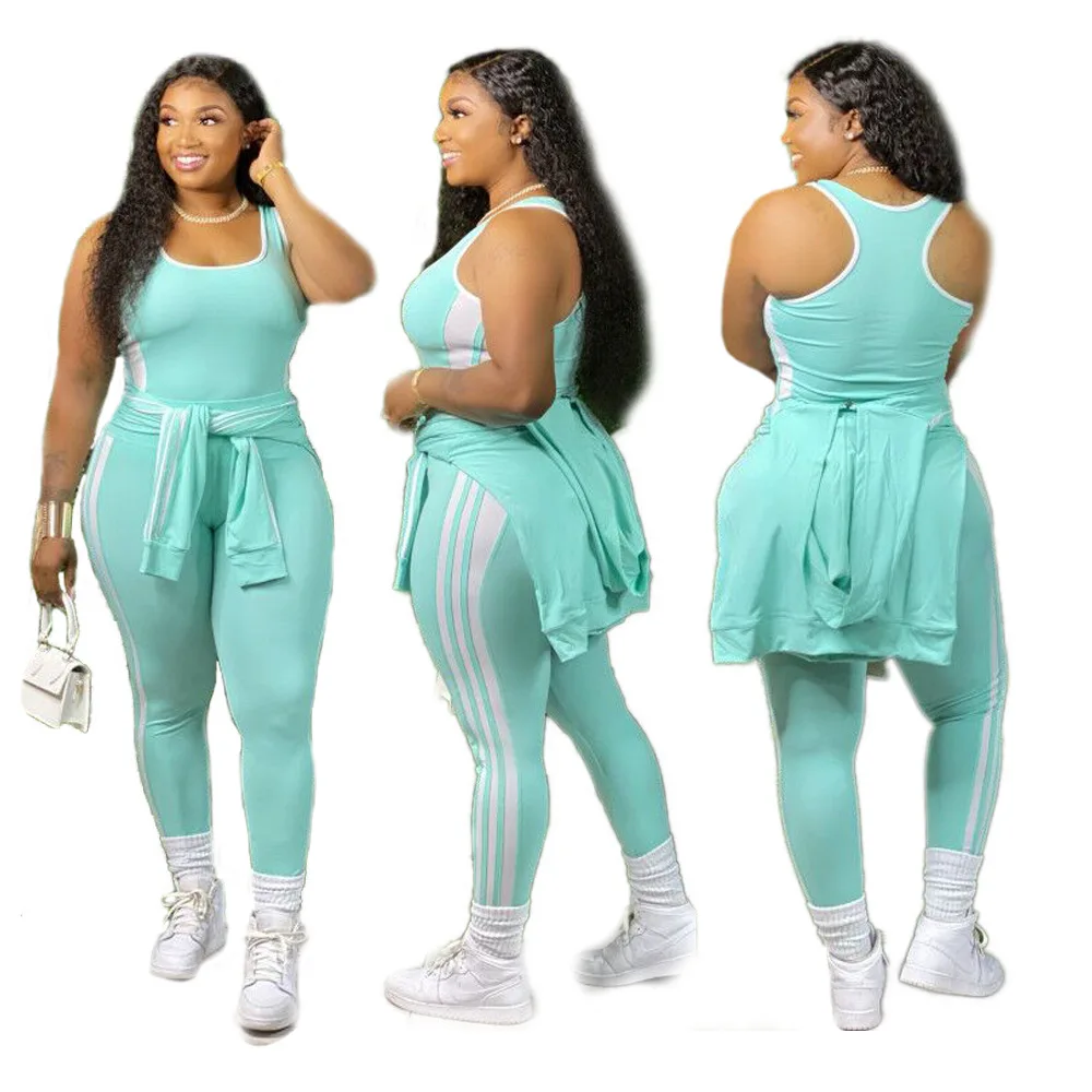 

Long-sleeved trousers vest casual sports solid color fashion ladies sports three-piece suit