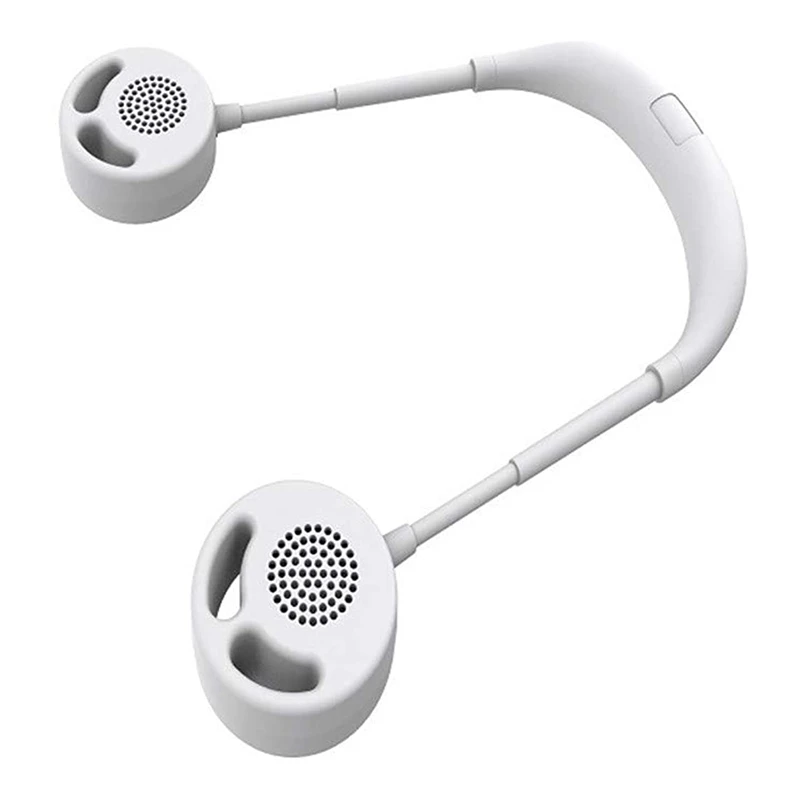 Портативный ручной вентилятор с двойной головкой три скорости шейный подвесной