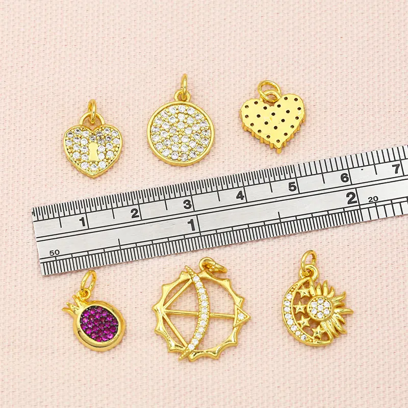 OCESRIO латунь CZ вымощенное Золотые Серьги Подвески для изготовления ювелирных