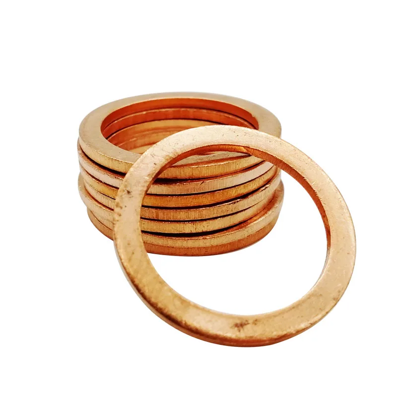 Шайба из твердой меди плоское кольцо 5 шт. уплотнительная прокладка пробка