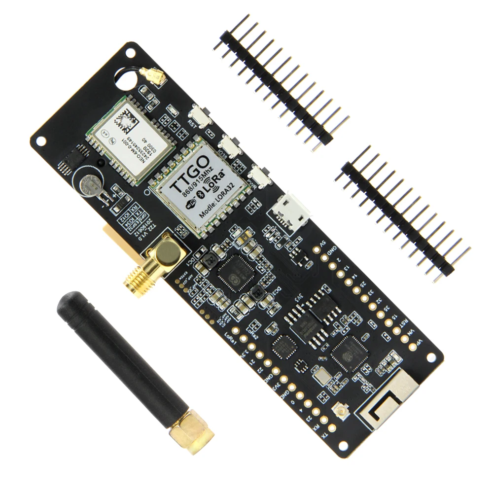 TTGO Т образной балки ESP32 433/868/915 МГц Wi Fi Беспроводной Bluetooth модуль ESP 32 GPS NEO 6M SMA LORA 18650