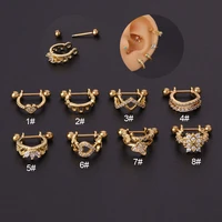 1pcs 20g stainless steel cartilage earrings for women personality creative ear bone nail helix tragus earrings piercing jewelry