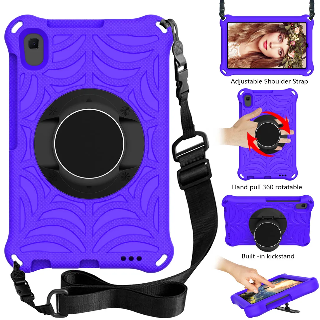 

Case For Huawei MediaPad M5 Lite 8 8.0 Inch Tablet Funda Kids Safe Shockproof EVA Hand-held Strap Stand Cover