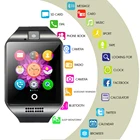 Q18 Bluetooth Смарт-часы 2020 с камерой Facebook Whatsapp Twitter Sync Sms Поддержка Sim Tf карты Смарт-часы Android IOS Reloj