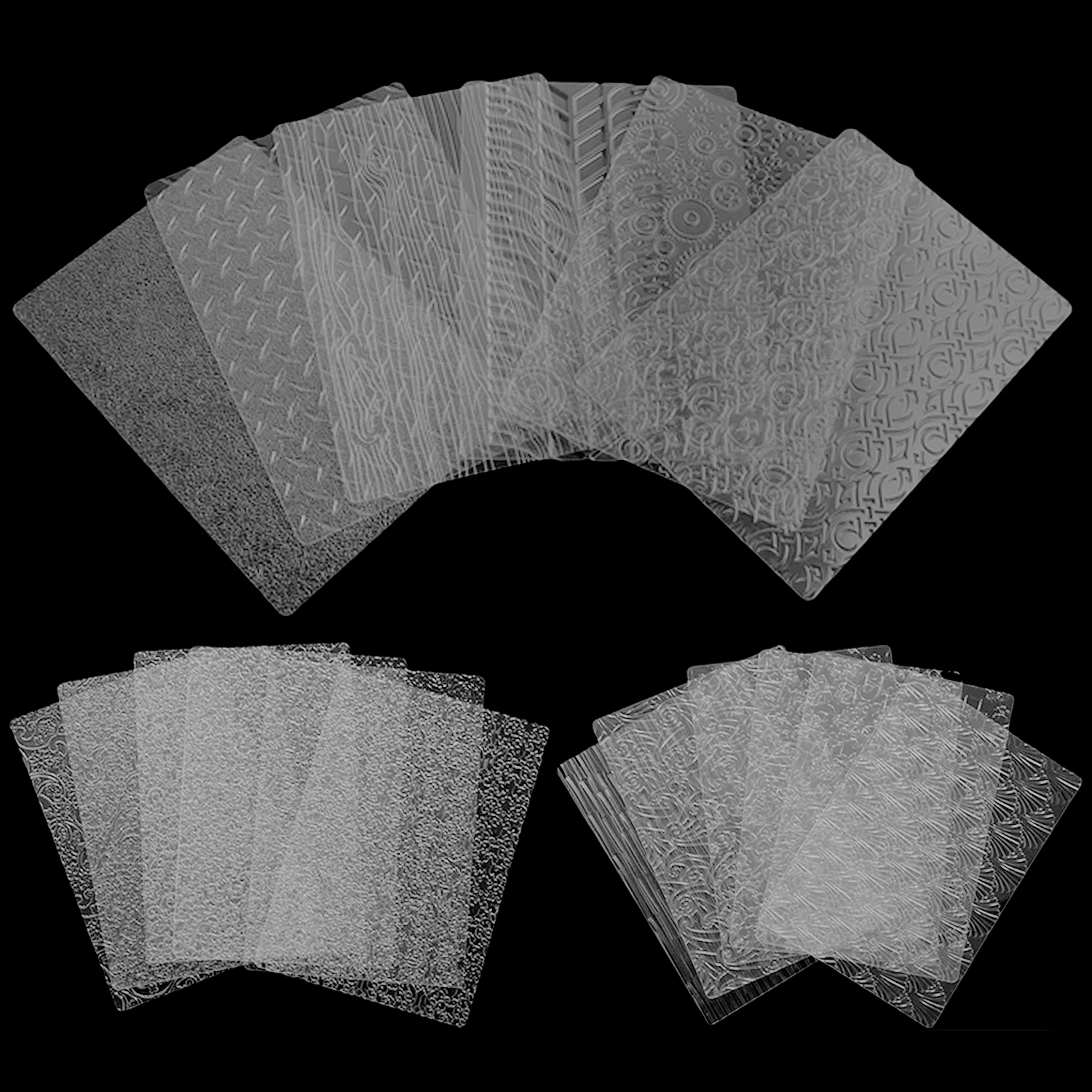 Behogar 6 листов Прозрачный Пластик форма для торта с помадкой формы Цветочная