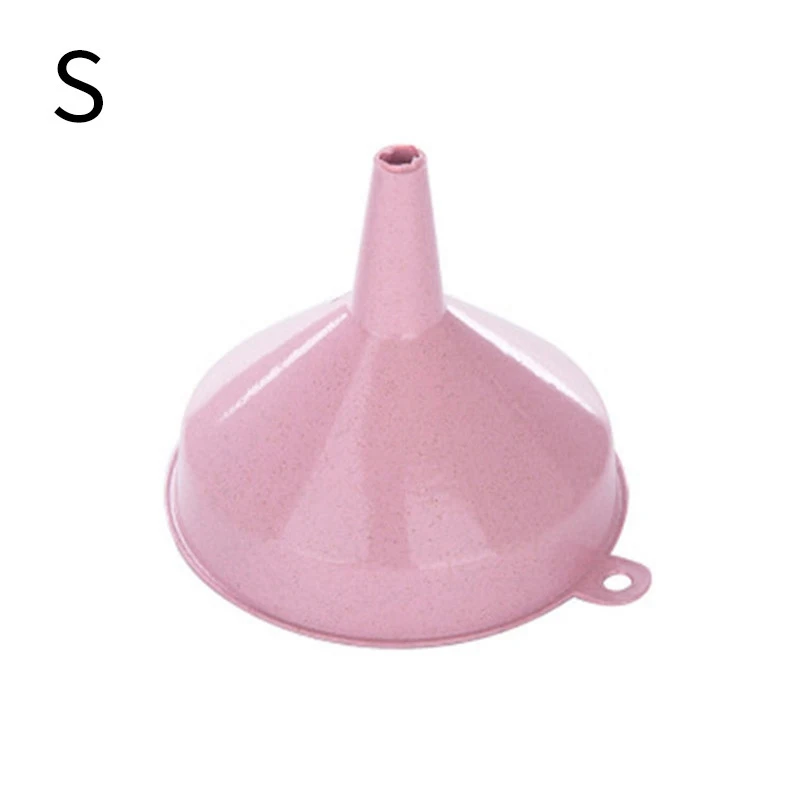 Pink S 1 шт. пластиковая воронка Портативные Кухонные жидкие масляные воронки сплошной карамельный цвет кухонные воронки кухонные специальные инструменты Гаджеты - Цвет: Pink S