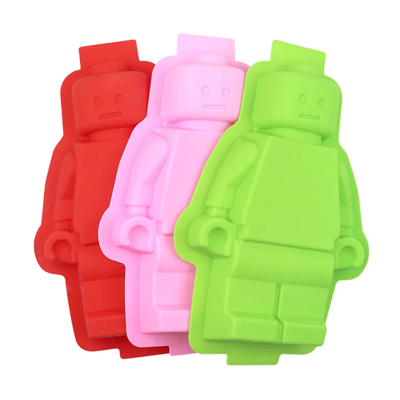 

30cm Large Size block robot series silicone cake mold, cake baking pan, silicon cake pan