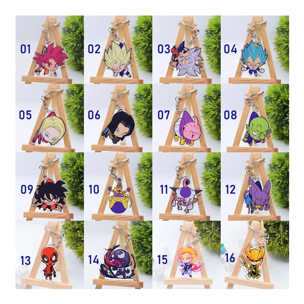 Group K Горячая Распродажа аниме-брелок для ключей Chibi брелок 1 шт. Высокое качество Мультфильм брелок аксессуары амулеты акриловая подвеска часть одна - Цвет: Group K