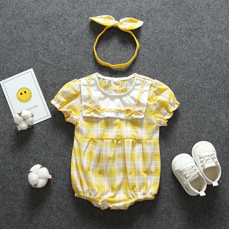 Онлайн одежда знаменитостей для малышей Детская летняя комбинезон с