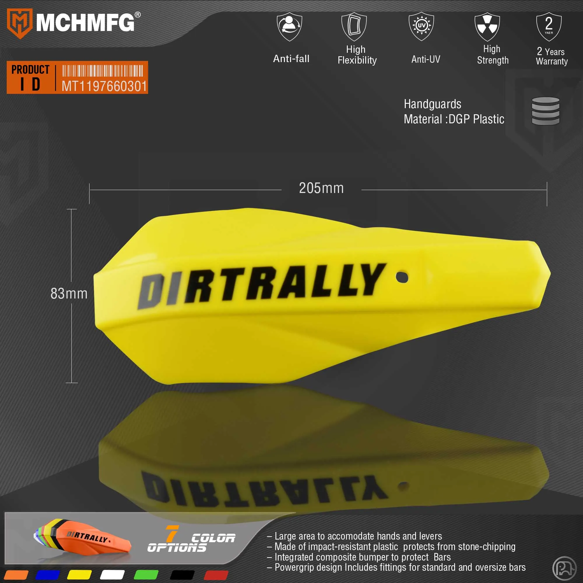 Uniko slim handguards для мотоцикла fit for1/8 28 мм Fat Bar7/8 &quot22 HandlebarCR XR YZ WR EX TTR CRF WRF EXC DRZ|Защита от