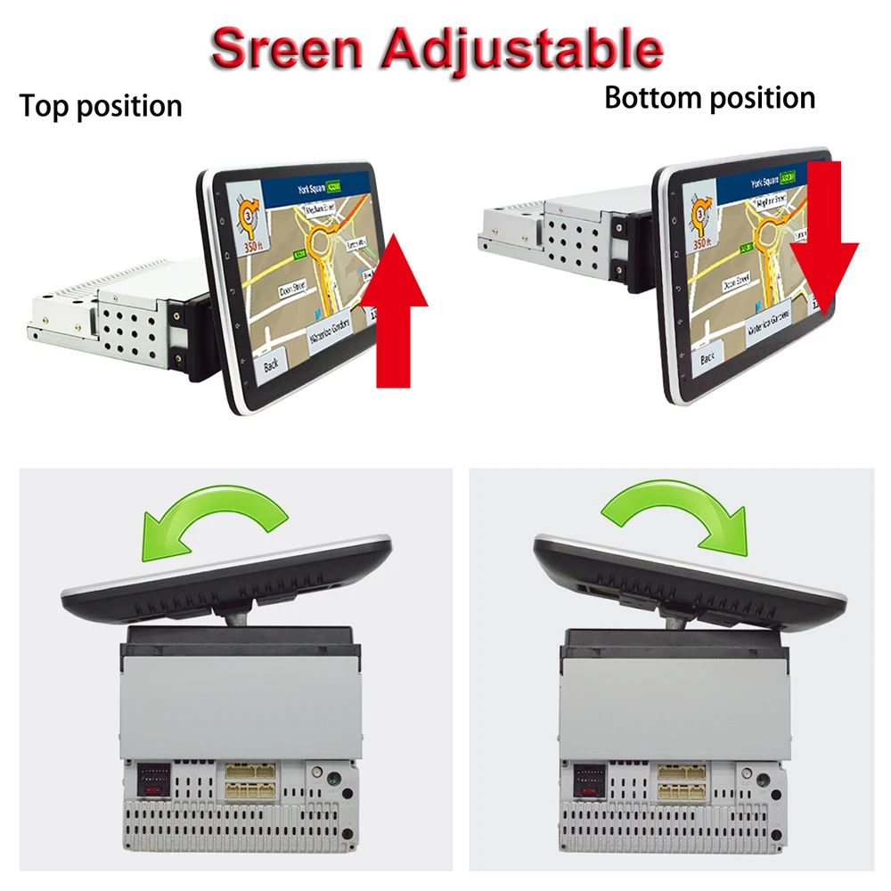 Автомобильный мультимедийный видеоплеер IPS экран Радио 1 din DVD WiFi GPS навигация Android