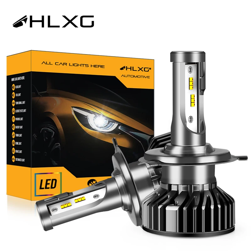 2 шт. с ZES h7 led H4 H11 HB3 HB4 12000LM мини головной светильник лампа автомобильный