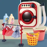 kids simulation washing machine toy set simulation small household appliances pretend play washing clothes housework game toys