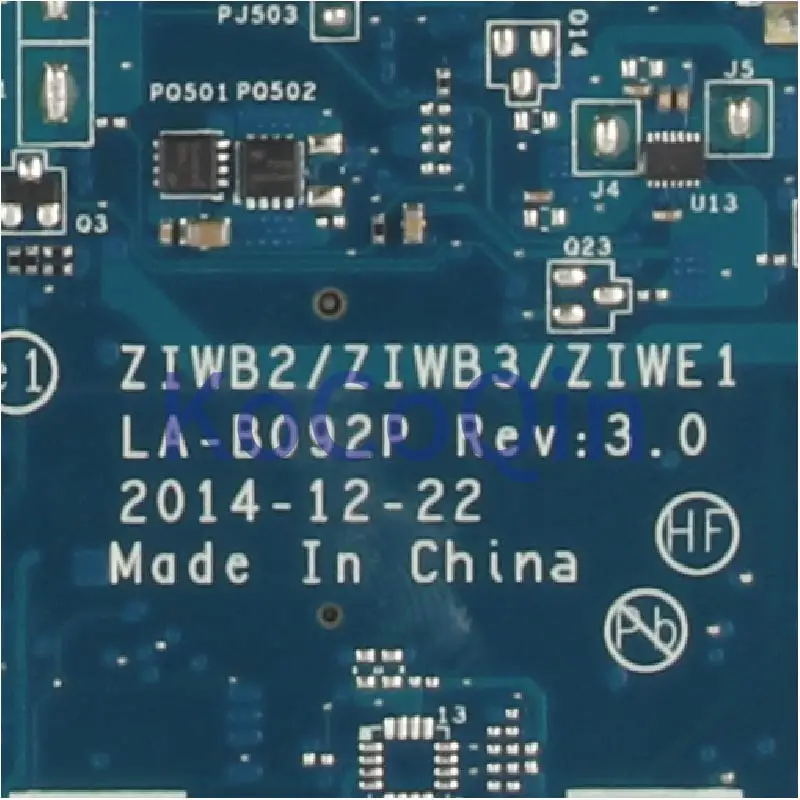 KoCoQin материнская плата для ноутбука LENOVO Ideapad B40 70 Core SR24B Pentium 3825U LA B092P 5B20K06829