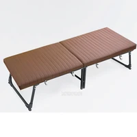 90x190x36cm folding bed with wheel movable simple sponge foldable bed steel frame office lunch nap bed single sofa bed