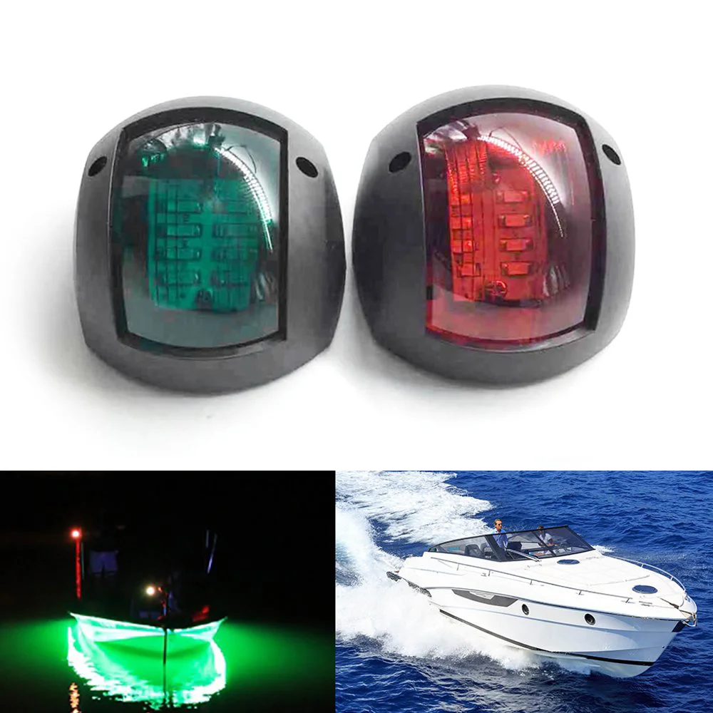 

2pcs Red Green Led Marine Navigation Light 12v 24v Boat Bow Light For Pontoon Skeeter Motor Boat And Skiff One Pair