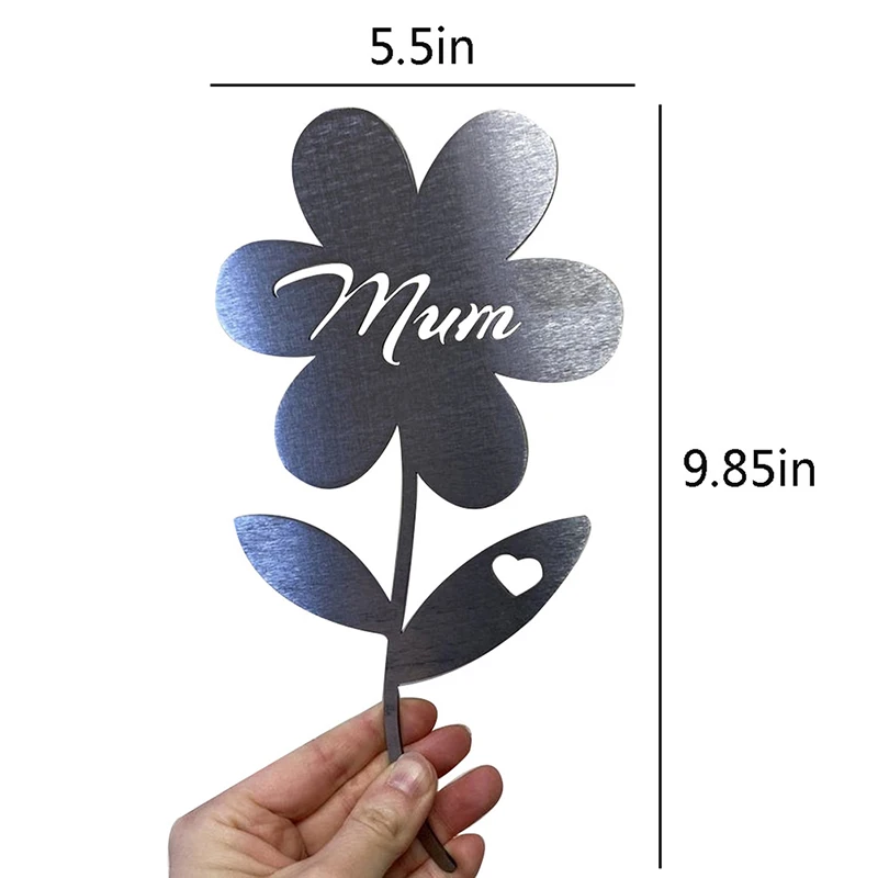 

Mum Flower Garden Sculpture Mum Rose Rustic Garden Sculpture Mother's Day