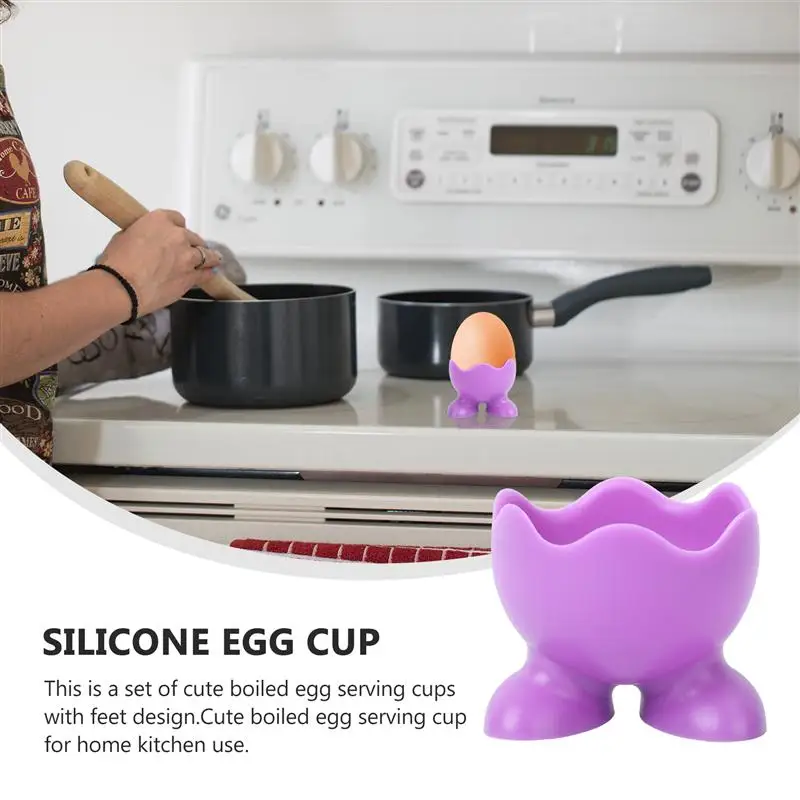 5 шт. разные цвета силиконовая форма для подстаканники вареных яиц выступающей