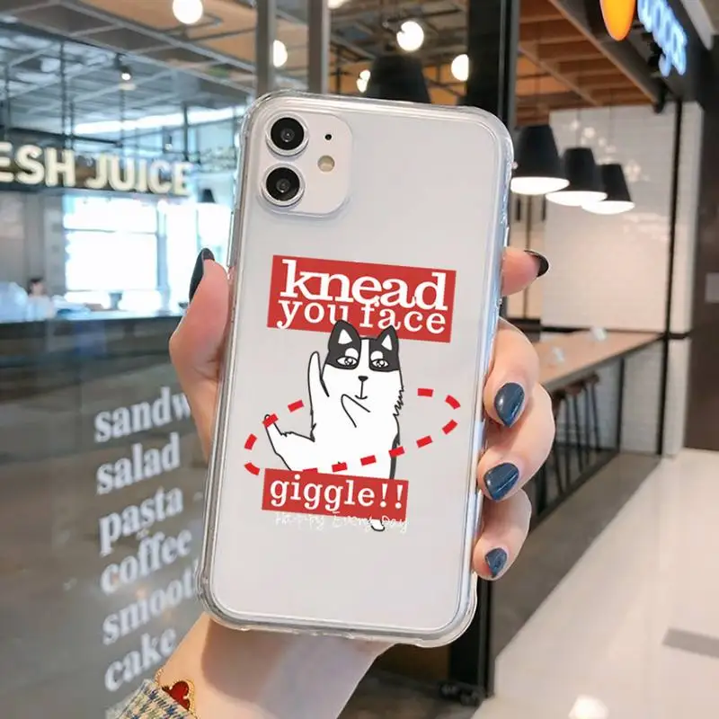 

Original design cute Erha Phone Case Transparent for iPhone 11 12 mini pro XS MAX 8 7 6 6S Plus X 5S SE 2020 XR