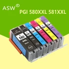 Чернила ASW 6PK совместимые с pgi580 cli581 для Canon PGI 580 PGBK CLI 581 BKCMYPBK XL для PIXMA TS8150 TS8151 TS8152 TS9150 TS9155