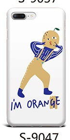 Чехол для iPhone X XR XS MAX 8 7 6 S мягкий силиконовый I am orange маленькой девочки с рисунком