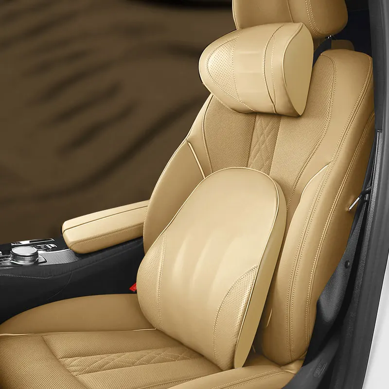 

For Tesla Model 3 Y S X Neck Headrest Washable Soft Cushion Adjustable strap Neck Pillow Car Seat Headrest x1PC