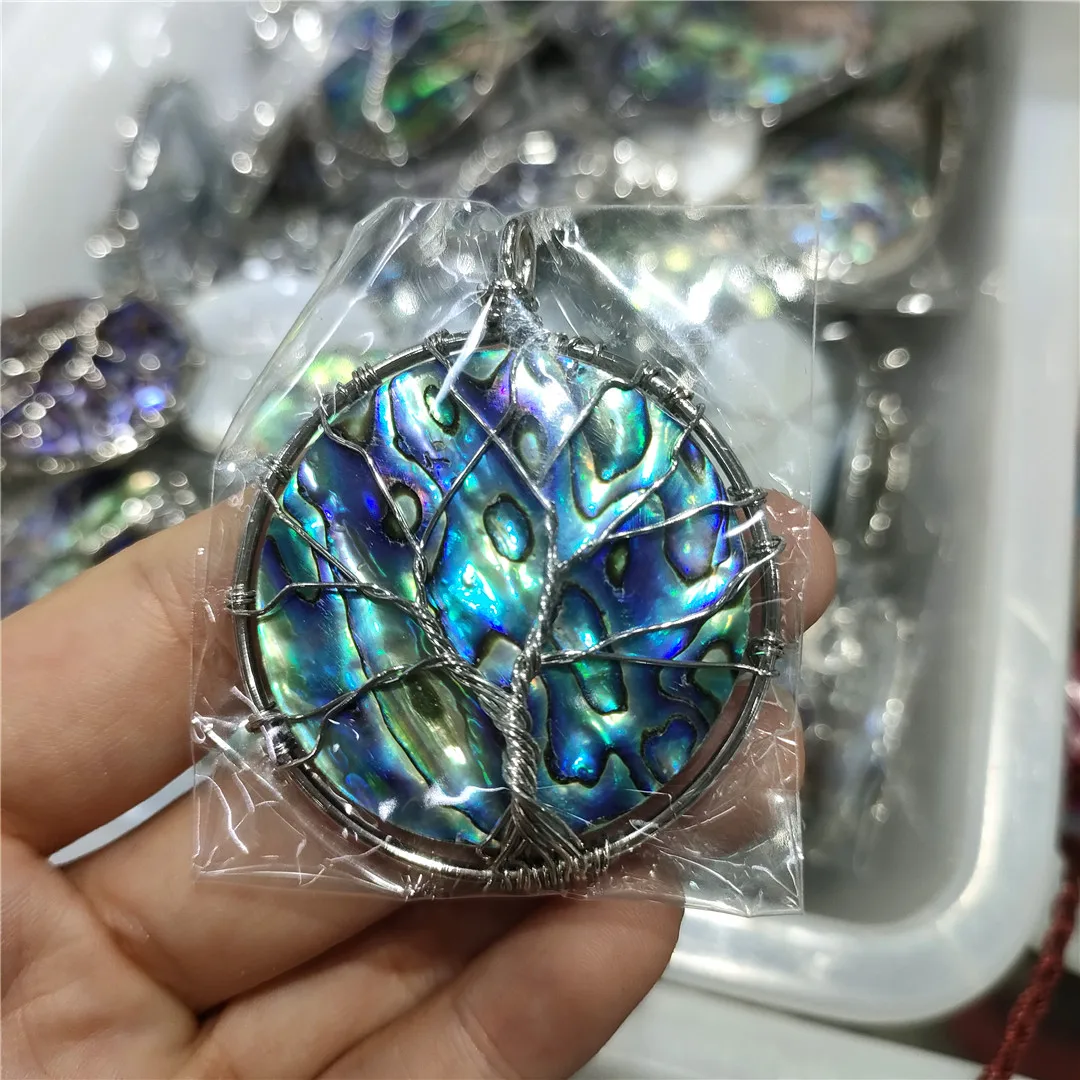 

2 шт., натуральная искусственная раковина для хрустального кулона, ожерелье, высококачественные ювелирные подарки