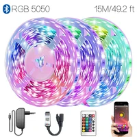 49 2 ft 15m diy mode discoloration bluetooth smart waterproof ruban led rgb 5050 decoration for family ceiling festival party