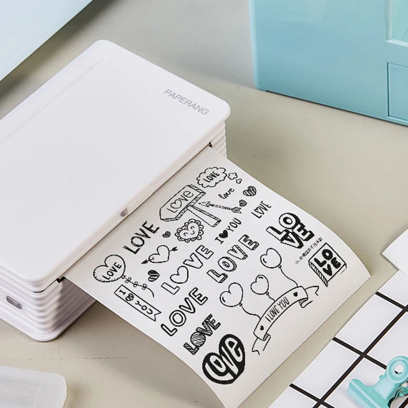 Мини Карманный фотопринтер Paperang 112 мм портативный термопринтер Bluetooth для