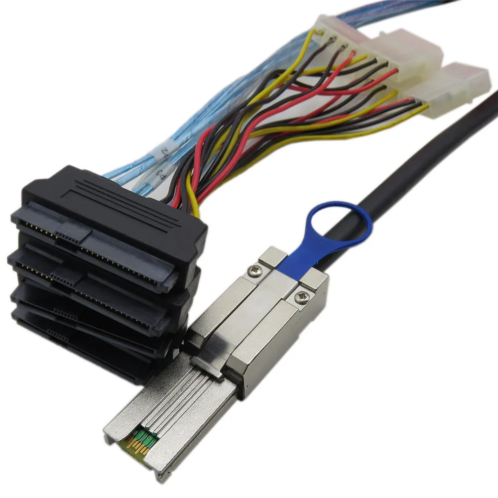 Кабель для передачи данных MINI SAS 26 к SAS29P SFF8482 сервера жесткого диска 2