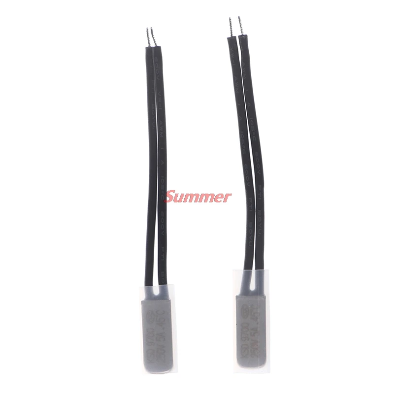 

New 2 Pcs/lot Thermal Switch 45C Normally Closed 250V 5A Temperature Control Switches Wholesale