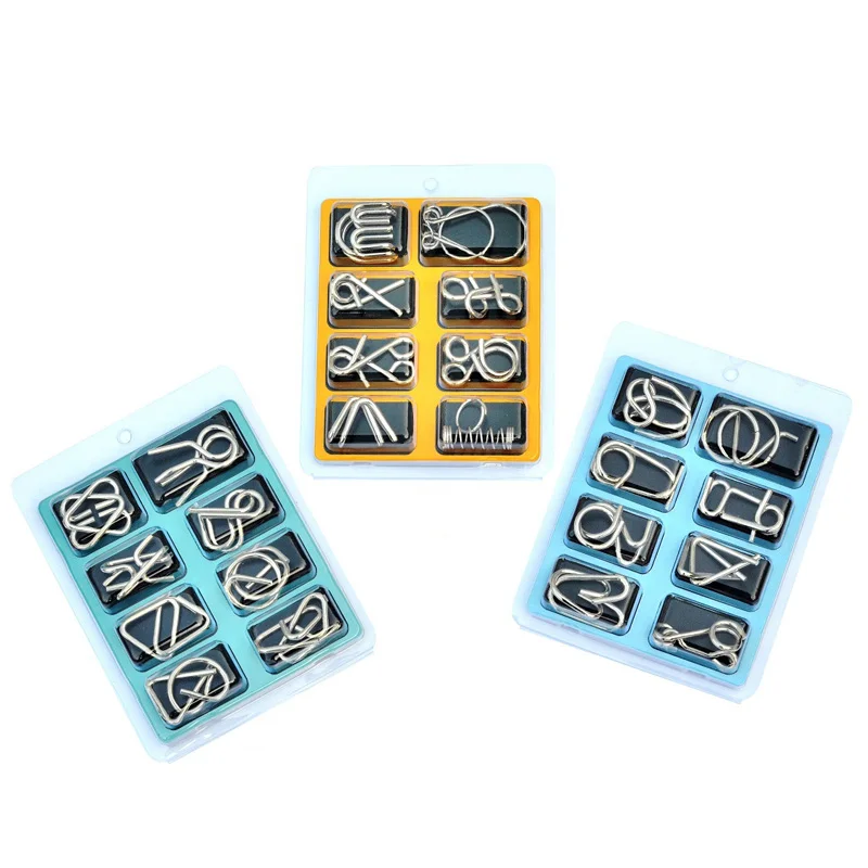 8 шт./компл. 3D металлическая головоломка разум игра для мозга игрушка детей и