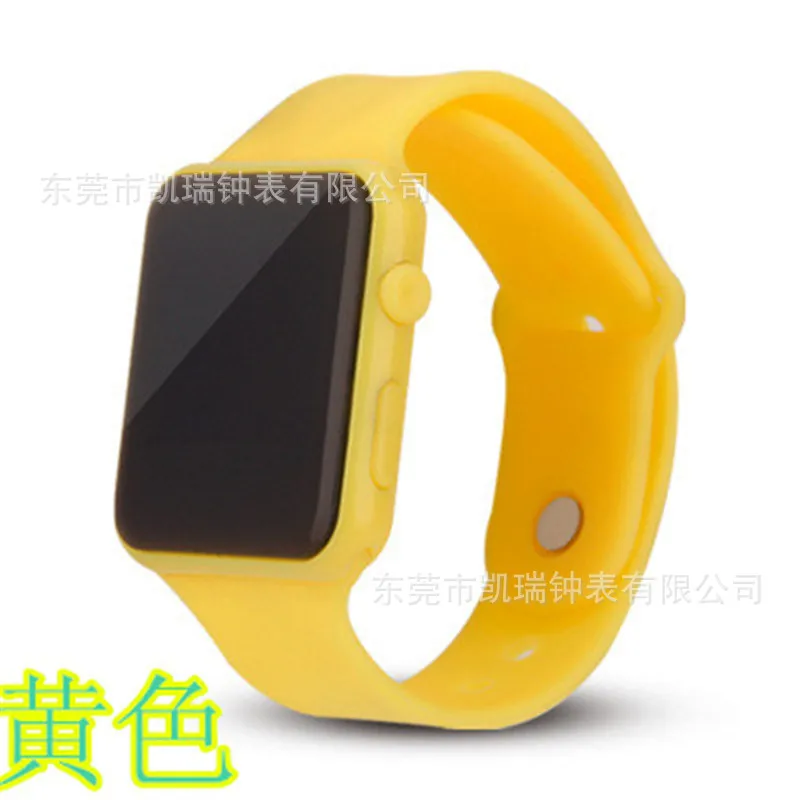 

Kids Watch Fashion Electronic Silicone Square LED Red Light Digital Couple Watch Sports Gift Watch Relogio Infantil Menino