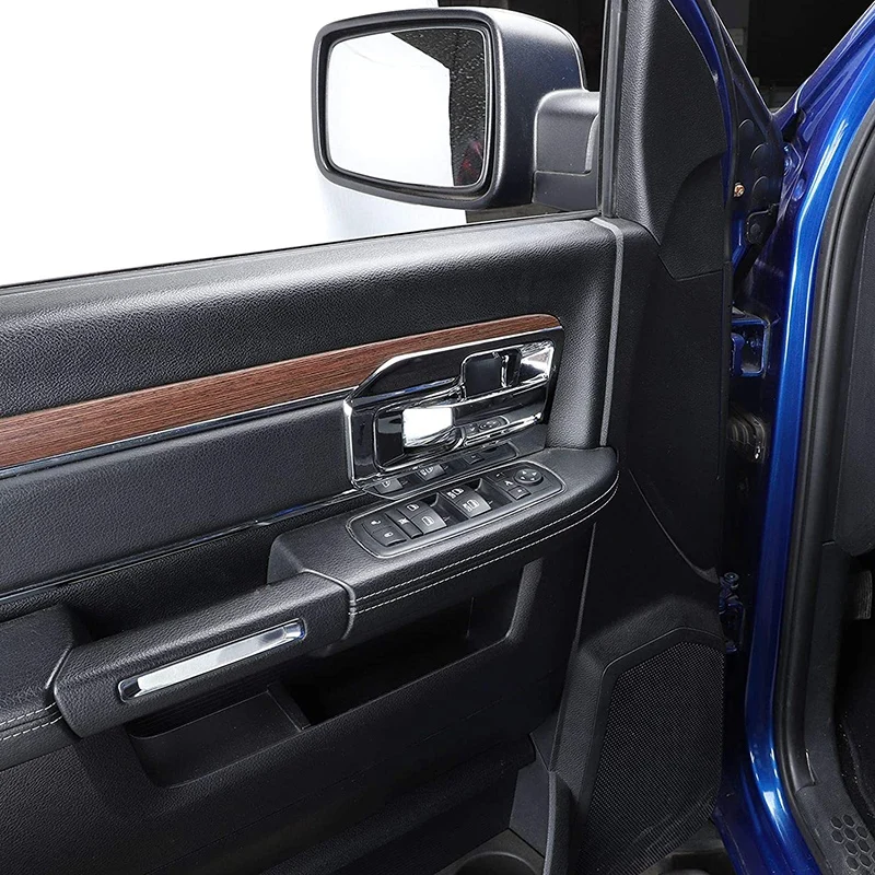 

for Dodge RAM 1500 2011-2017 Interior Door Hanlde Bowl Cover Decoration Trim Stickers, ABS