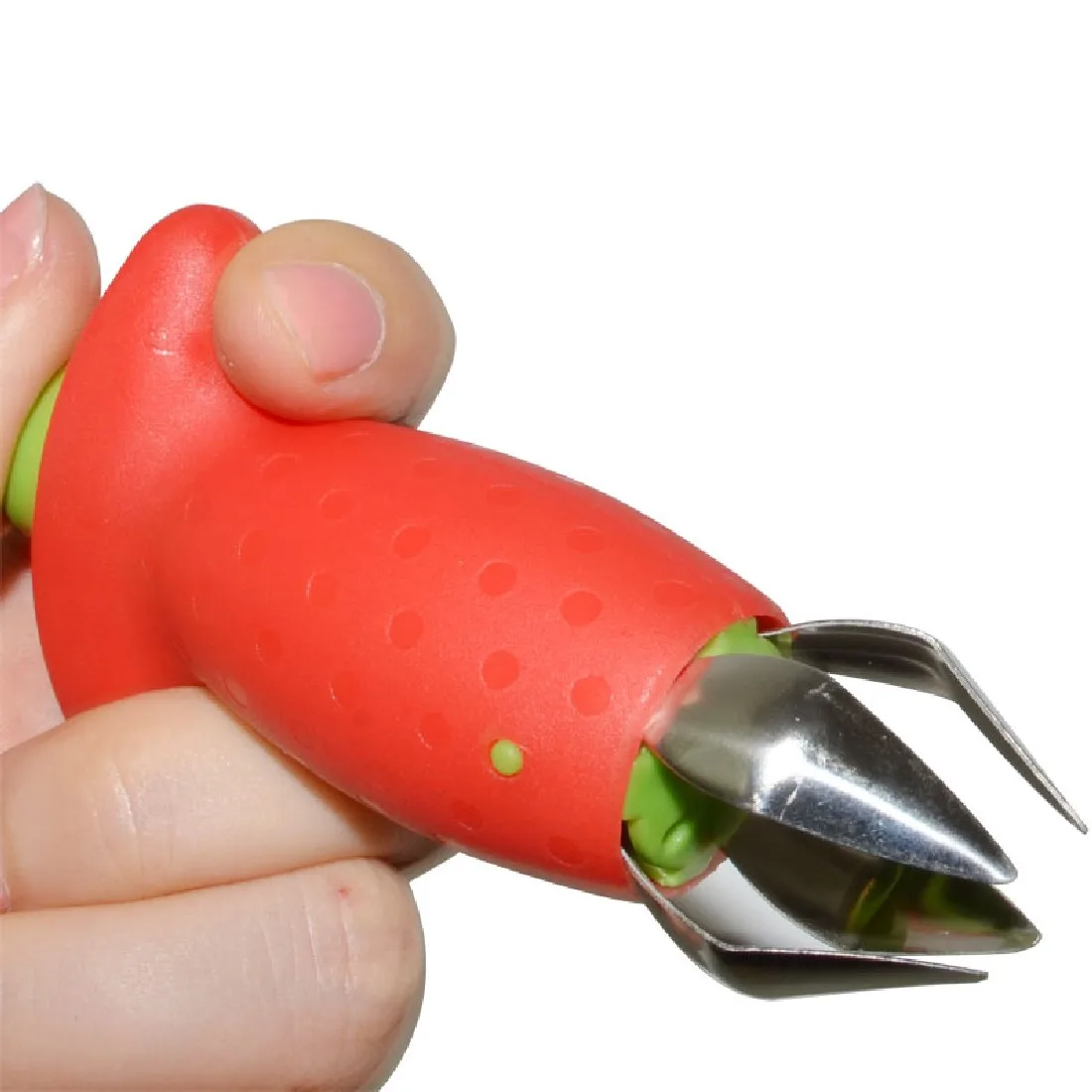 

2 pieces of tomato stem peeled strawberry peeled fruit core knife portable kitchen gadget cooking tool strawberry leaf removal