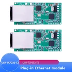 2 шт., компактный Последовательный модуль Ethernet-преобразователя, Серийный Модуль UART TTL в Ethernet TCPIP, Поддержка DHCP и DNS