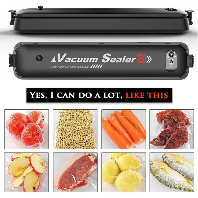 Пищевой вакуумный упаковщик упаковочная машина с 15 пакетами вакуумная для